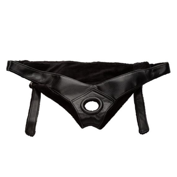 Трусики для страпона Universal Love Rider Platinum Harness, кожзам, черные Sex Aura | Зображення 4