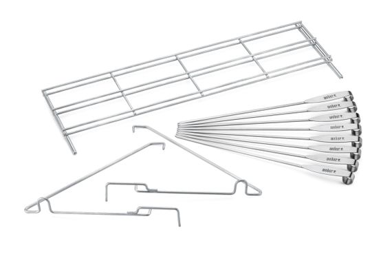 Многорівнева стійка та набір шампурів 8 шт Weber, нержавіюча сталь