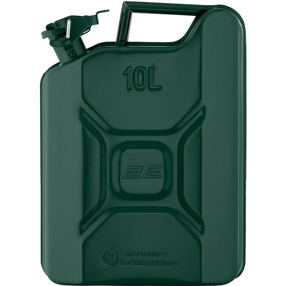 2E Каністра паливна вертикальна 10л метал 0.8мм 2.3кг