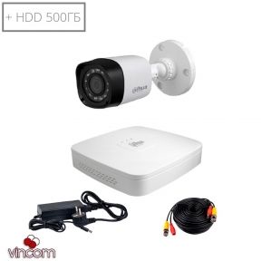 Комплект видеонаблюдения Dahua HDCVI-1D KIT  HDD500