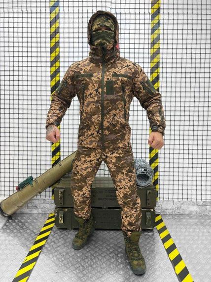 Тактичний Костюм піксель SoftShell софтшел 5в1 ВТ4936 | Зображення 1