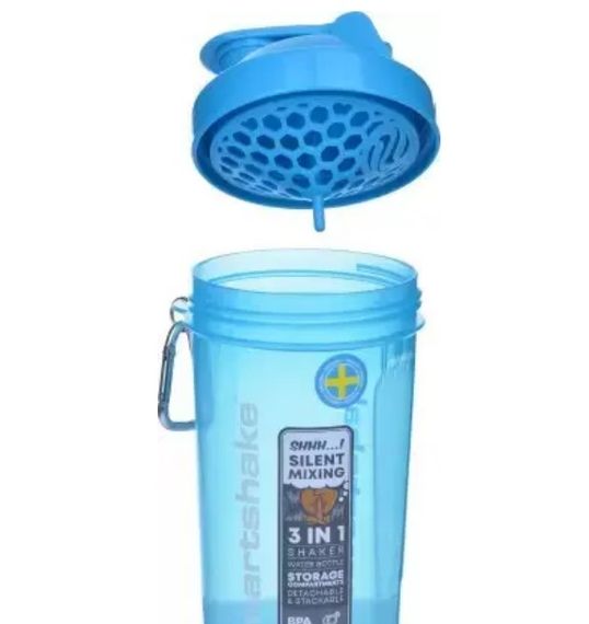 Шейкер спортивний SmartShake Slim 500 мл Neon Blue (10253101) | Зображення 6