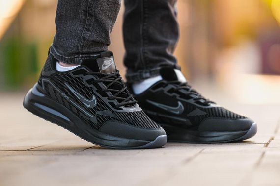 Кросівки чоловічі Nike «Full Black» | Зображення 3