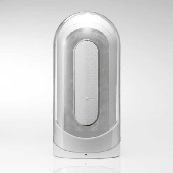 Вібромастурбатор Tenga Flip Zero Electronic Vibration White, змінна інтенсивність, розкладний Sex Aura | Зображення 4