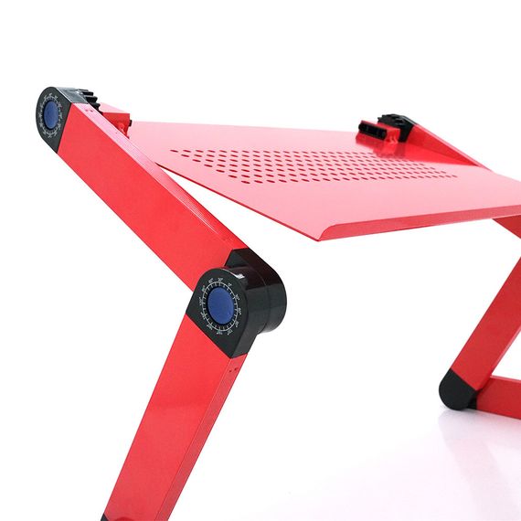 Стіл-підставка для ноутбука Aluminium Laptop Table (420*265), Red, Box | Зображення 1