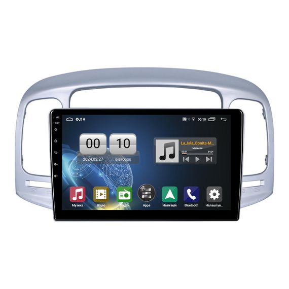 Штатна магнітола серії QIV Q1 під Hyundai Accent 3 2006-2011 Verna 2006-2009 9 дюймів