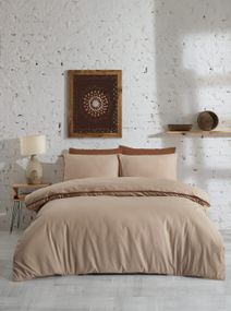 Постільна білизна Turkiz Ranforse Prima 200 х 220 см San Marino Dark Beige