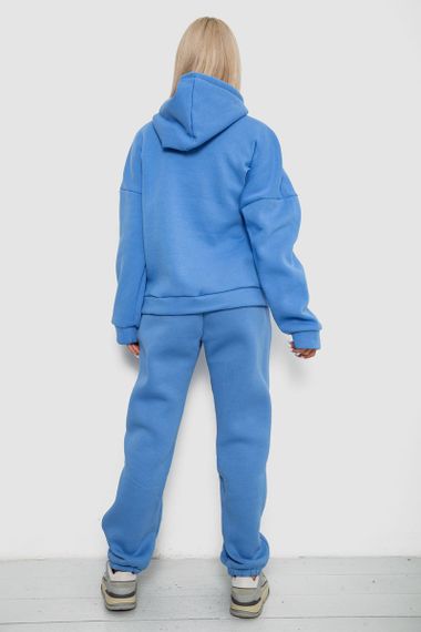 Спортивный костюм женский на флисе, цвет джинс, 238R5726 | Зображення 3