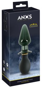Анальний стимулятор - ANOS Double-Ended Butt Plug With Vibration