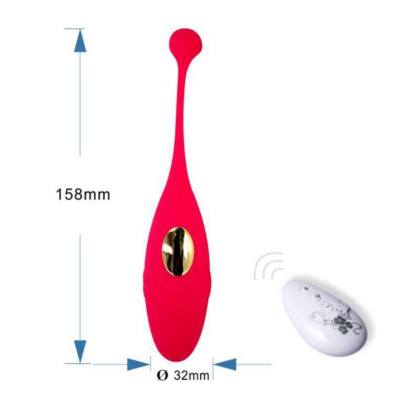 Віброяйце Vibrador Egg з пультом дистанційного керування (червоне, USB) | Зображення 1