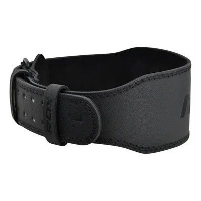 Атлетический пояс RDX 4 шкіряний Full Black 2XL (WBS-4FB-2XL) | Зображення 1