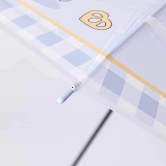 Класична дитяча парасолька-тростина напівавтомат з поліестеру міцна надійна 8 спиць діаметр 94 см Блакитний HP-23-11BL | Зображення 8