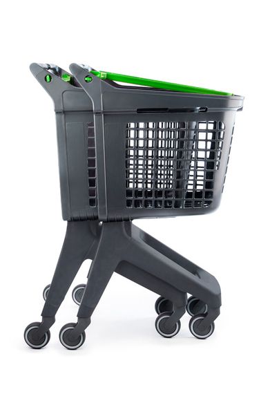 Покупательская тележка Shopping Basket UP.80 зеленая, 80л, Испания, Зелёный | Зображення 2