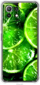 Чохол на Xiaomi Mi 11 Lite Зелені часточки лимона "852sp-2281-2448"