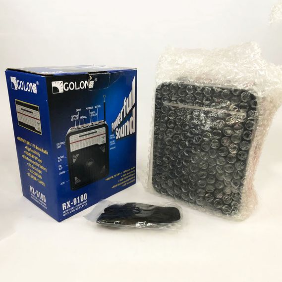 Портативное радио RX-9100 USB+SD | Ретро радиоприемник | MY-630 Портативный радиоприемник | Зображення 1
