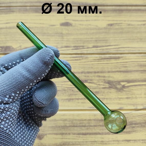 Стеклянная трубка Pocketbowl Long Oil Green