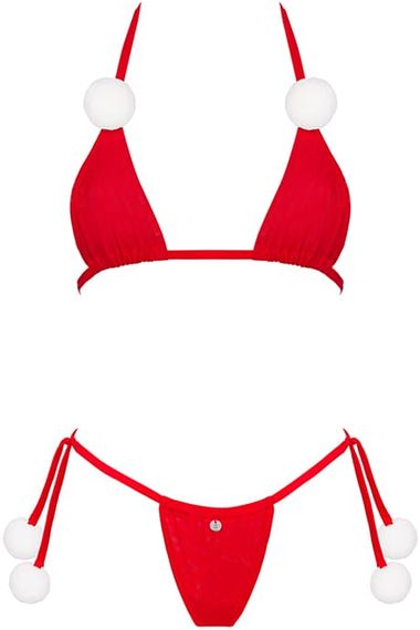 Комплект Obsessive Bobble Girl Красный S/M/L | Зображення 2