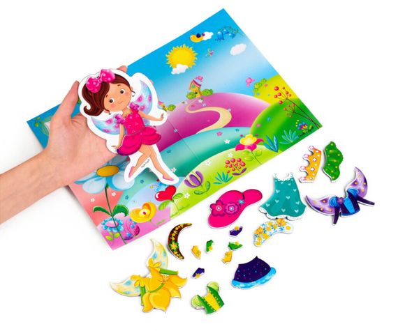 Магнітна гра для дітей "Фея" у папці Vladi Toys VT3204-28 (укр) | Зображення 1