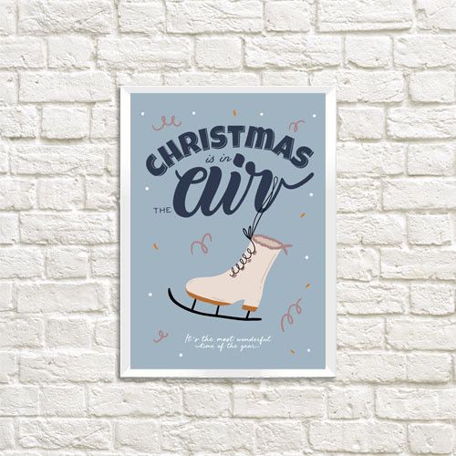 Постер в рамке Christmas is in the air 21x30 см (A4)