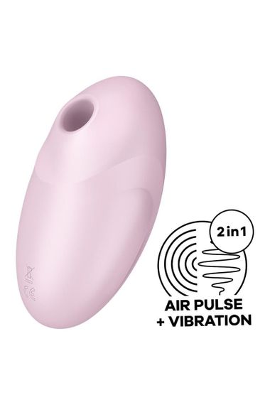 Вакуумний клітор стимулятор Satisfyer Vulva Lover 3 з вібрацією, рожевий Sex Aura | Зображення 1