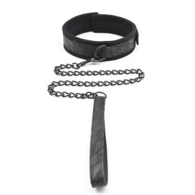 Нашийник з повідцем DS Fetish Collar with leash black sexstyle