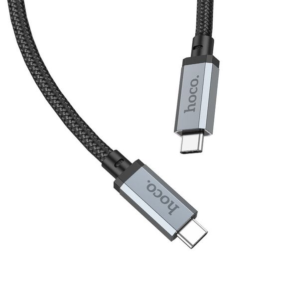 Дата кабель Hoco US05 Type-C to Type-C 100W USB4 40Gbps (1m) Black | Зображення 1