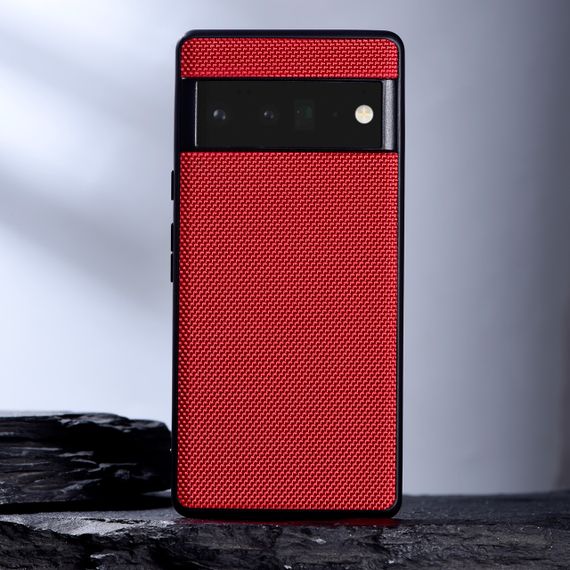 Google Pixel 8A чехол Woven Nylon красный