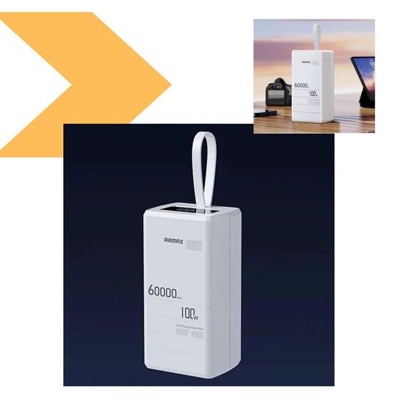 Power Bank 60000mAh 100W PD+QC REMAX RPP-650 (47244-RPP-650_2466) | Зображення 1