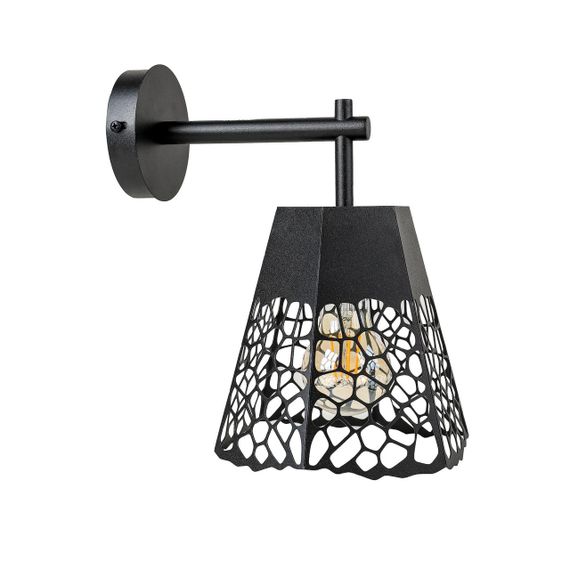 Бра (світильник настінний) Floret W170 Чорний, Atmolight