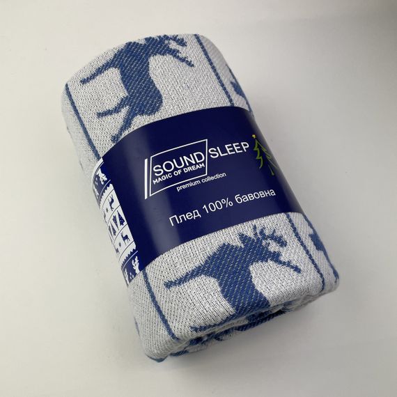 Плед SoundSleep Зимове Натхнення бавовняний 140х200 см синій (2251970800017) | Зображення 4