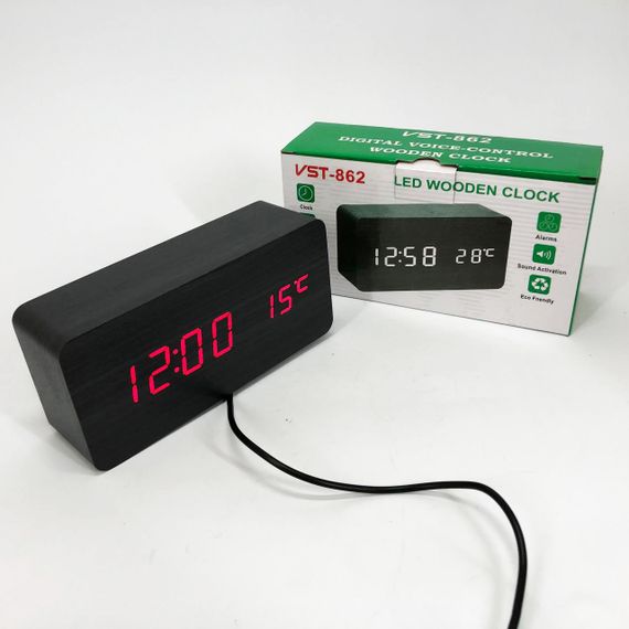 Красивий настільний годинник VST-862, LED настільний годинник Стильний ZN-28 | Зображення 8