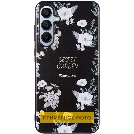 TPU+PC чехол Secret Garden для Xiaomi Redmi 13C / Poco C65 Black | Зображення 1