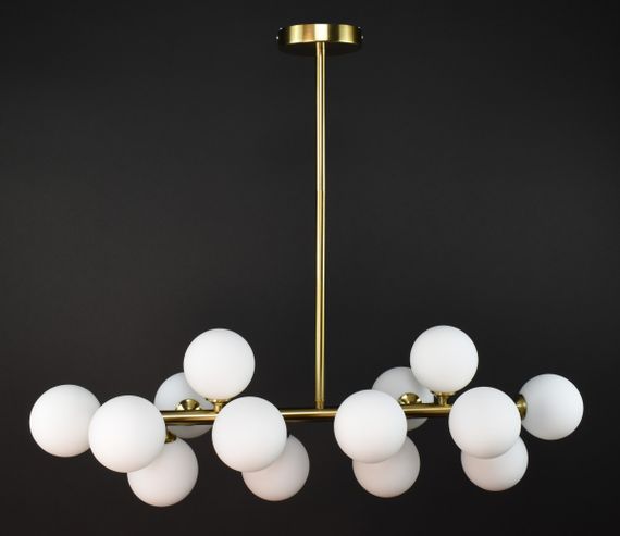 Люстра стельова на 14 лампочок 27502 Латунь 36-66х15х62 см.