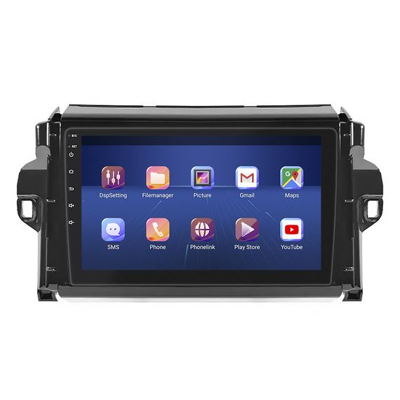Штатная магнитола Lesko для Toyota Fortuner II Рестайлинг 2020-н.в. экран 9" 4/32Gb 4G Wi-Fi GPS Top | Зображення 1
