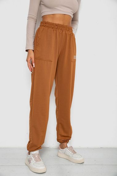 Спортивные штаны женские, цвет коричневый, 238R5052-5 | Зображення 2