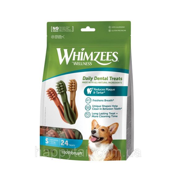 Ласощі Whimzees Toothbrush д/собак у формі зубної щітки S 24 шт