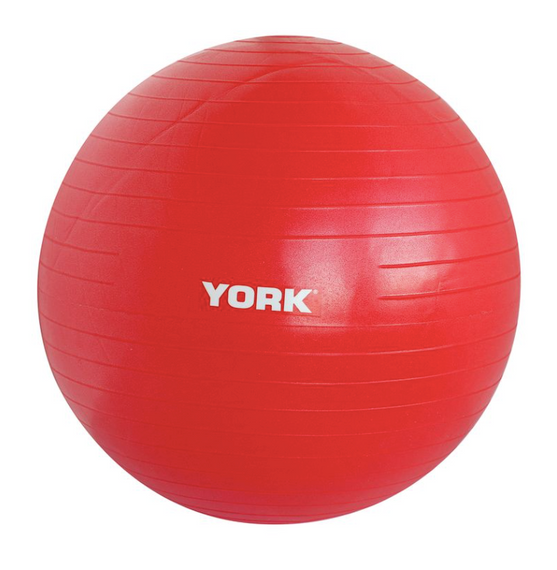 Фитбол York Fitness 55см красный + насос