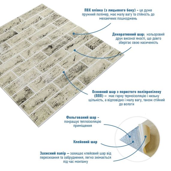 Панель стінова 3D 700*700*4мм (D) SW-00001994 | Зображення 1