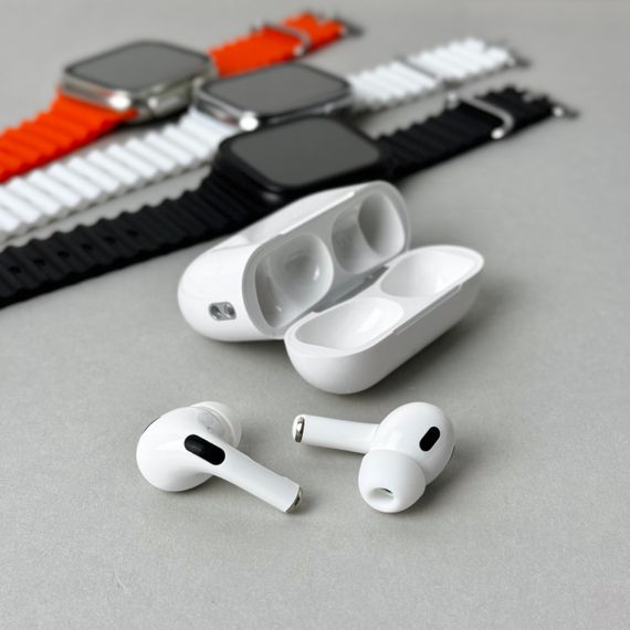 Комплект Ultrа Pro 6в1 - Watch Ultra 8 / Air Pro 2 / Battary Pack / MagSafe / 20W Type-С / Кабель 3х / Ремінець (Чорний) UA | Зображення 2