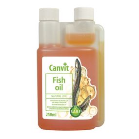 Масло угря Canvit Fish Oil для здоровья кожи и шерсти у собак всех возрастов 250 мл