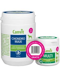 Набір вітамінів Canvit Chondro Maxi for dogs 500 гр та Canvit Multi for dogs 100 гр