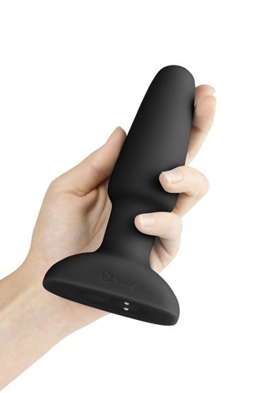 Анальная пробка с вибрацией и пультом управления B-VIBE RIMMING PLUG 2, черная Sex Aura | Зображення 5