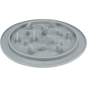 Миска-килимок Trixie для собак для повільного годування сіра термопластична гума d-24 см