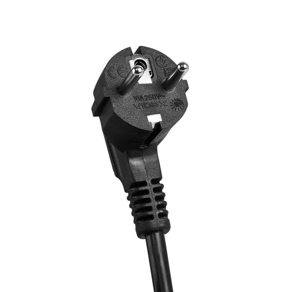 Мережевий подовжувач VIDEX ONCORD з/з 4п 3м (3x1.5мм) з кнопкою Black | Зображення 6