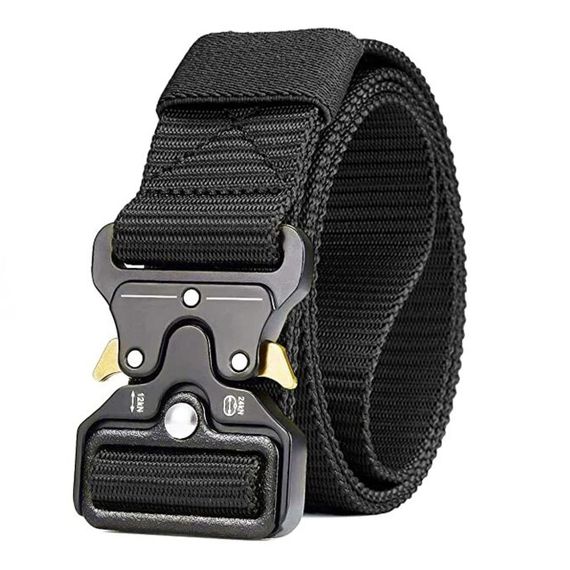 Тактический ремень с металлической пряжкой 125 см, Tactical Belt, Черный / Мужской ремень | Зображення 5