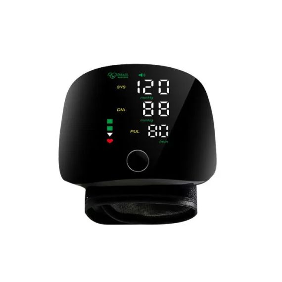 Автоматичний тонометр на зап'ястя від акумулятора 300 мАг / Розумний тонометр із сенсорним екраном та голосом | Зображення 2