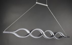 Люстра світлодіодна підвісна LED світильник для квартири на стелю лед 27495 Чорний 25-110х10х120 см.