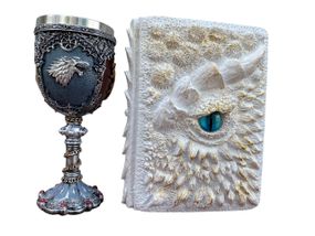 Подарунковий набір Келих 3D Гра Престолів і Блокнот 3D «Око Крижаного Хранителя»