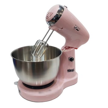 Миксер с чашей стационарный 5 скоростей 2 пары насадок 3,2 л DSP 350 Вт KM-3034-Pink | Зображення 3