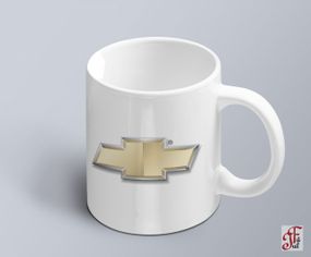 Чашка  з принтом авто логотип Chevrolet  (02010102031)